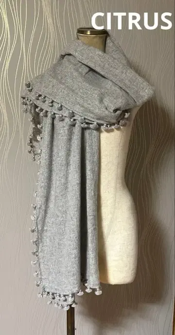 CITRUS 시트러스 대형 스톨 울 그레이