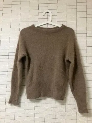 유나이티드 애로우즈 EMMEL REFINES 크루넥 스웨터 모카