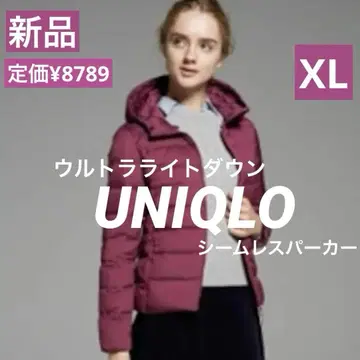 [ 새상품 ] UNIQLO 울트라 라이트 다운 심리스 후드티 울트라 웜