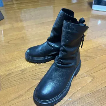 천연 가죽 부츠