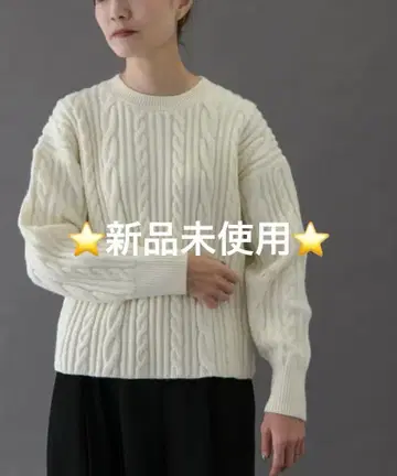 FORK&SPOON 케이블 니트 풀오버