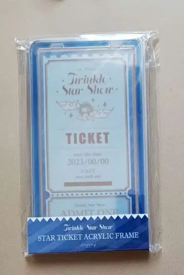 후쿠야 스타 티켓 아크릴 프레임/블루 파랑