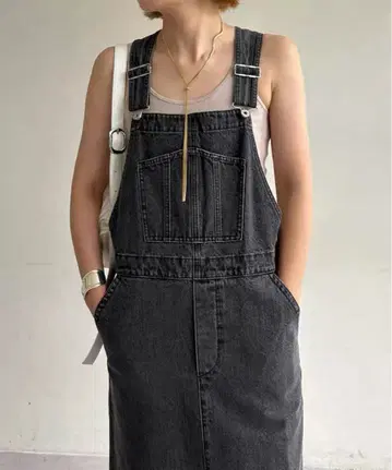 SHENERY 다크 그레이 데님 살로펫