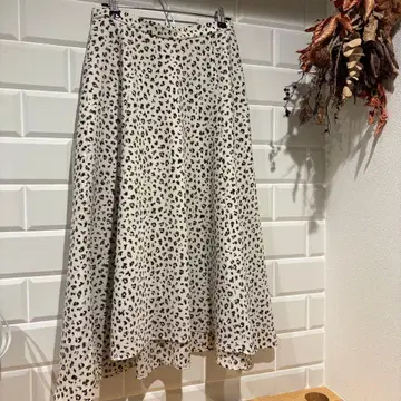 BEAUTY & YOUTH 레오파드 무늬 플레어 스커트 애니멀 L