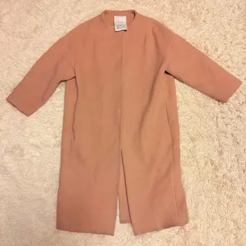 고품질 엘렌딕 롱 코트 울 코쿤 컬러리스 베이지 M