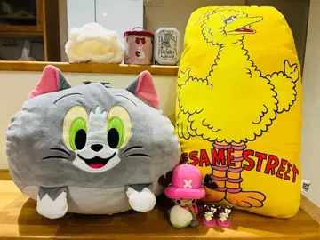 세서미 스트릿 톰과 제리 쿠션 초파 키티 덤보