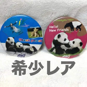 [ 레어 ] 어드벤처 월드 팬더 캔뱃지 한정판