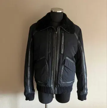 00s EMPORIO ARMANI Leather Piping Jacket