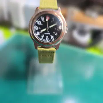 SWISS MILITARY 손목시계 쿼츠 손목시계 블랙/그린 작동품