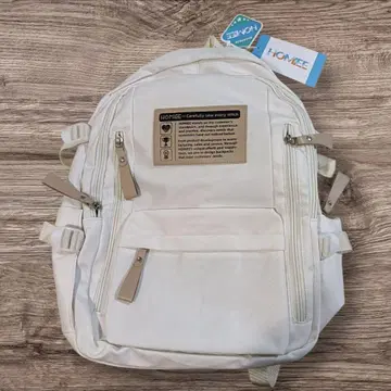 백팩 화이트 백팩 대용량 출퇴근 통학 PC 수납 A4 발수