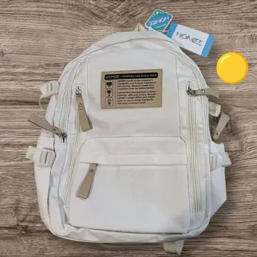 백팩 화이트 백팩 대용량 출퇴근 통학 PC 수납 A4 발수