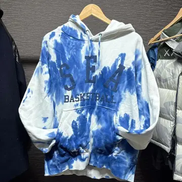 WIND AND SEA 타이 다이 농구 후드티