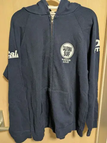 California 서핑 디자인 후드티