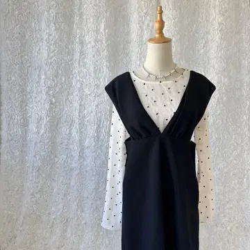 MACHATT 마차트 오버롤 스커트 원피스 블랙 새상품급