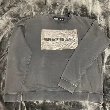 [ REPLAY ] 그레이 맨투맨 트레이닝복 XL