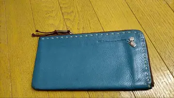 페레볼사 스카이블루 가죽 장지갑