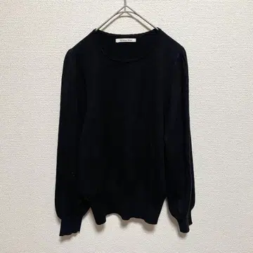 le.coeur blanc 크루넥 니트탑 블랙 38 사이즈