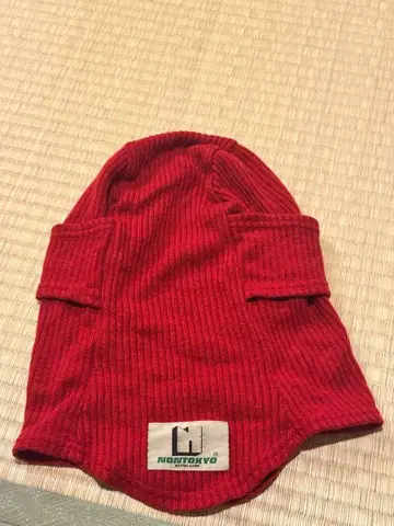 NON TOKYO 빨간색 니트 모자 프리 사이즈