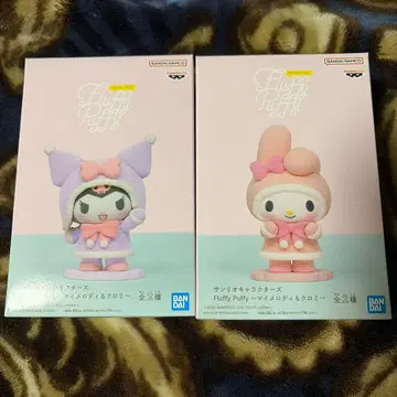 산리오 캐릭터즈 FluffyPuffy 마이멜로디&쿠로미 피규어