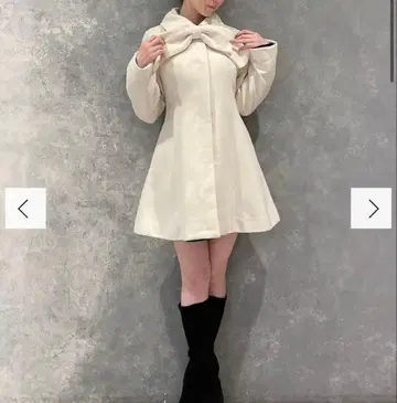 RESEXXY 빅 리본 미디 코트