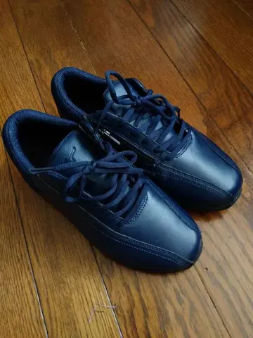 미즈노 네이비 스니커즈 레이스업