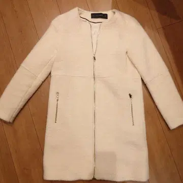 ZARA BASIC 노카라 자켓 아이보리