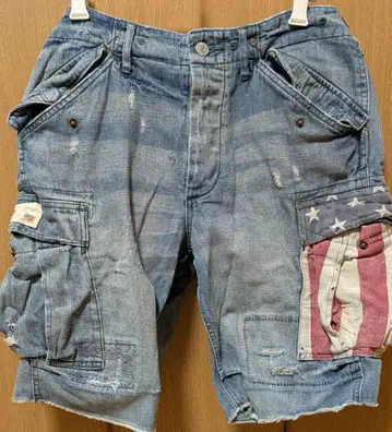 랄프 로렌 데님 숏팬츠