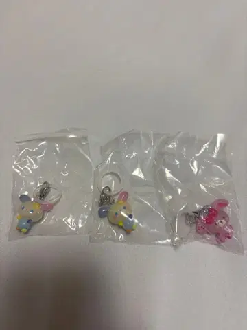 산리오 우사하나 본봉봉리본 가챠가챠 우산 표식 키링