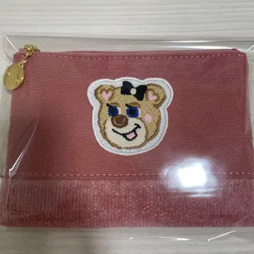 러브러리 올드 테디걸 와펜 파우치 핑크 니나