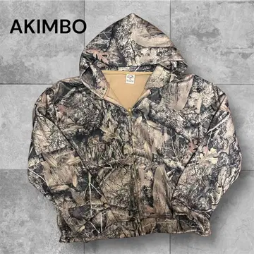 AKIMBO 카모플라쥬 후드 부착 후드티