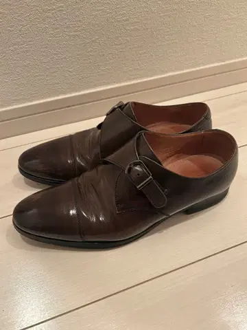다크 브라운 더블 몽크 스트랩 슈즈