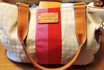 kate spade 토트백 베이지/빨간색
