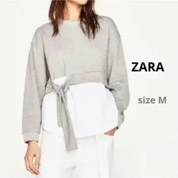 ZARA 자라 레이어드 트레이닝복 그레이 M