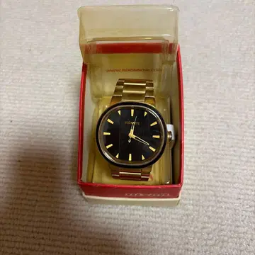 골드 아날로그 수동 와인딩 시계