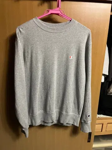 Champion 그레이 맨투맨 L 사이즈