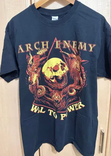 ARCH ENEMY 밴드 티셔츠 Japan Tour 2018 블랙 L