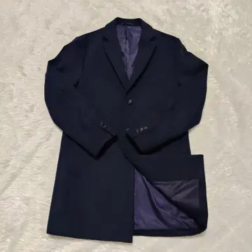 [컨디션 최상] SHIPS INHERIT 네이비 체스터 코트