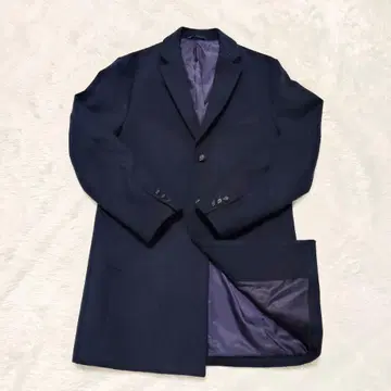 [컨디션 최상] SHIPS INHERIT 네이비 체스터 코트