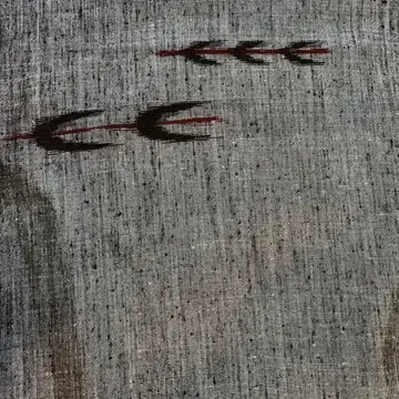 명주 단의 기모노