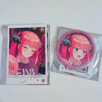 5등분의 신부 난로 옆에서 캔뱃지 폴라로이드 니노