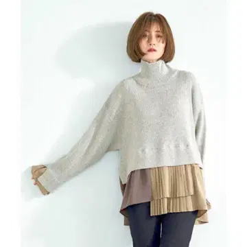 루일 에 부티크 레이어드 MIX 니트탑