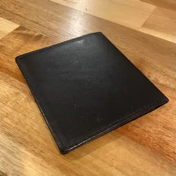 아브라사스 얇은 머니클립 지갑 미니 월렛 이단 접이 가죽 블랙