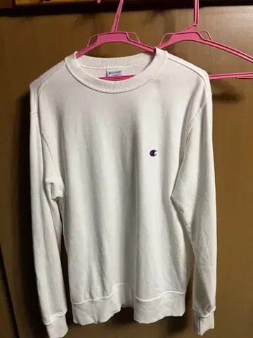 Champion 화이트 맨투맨 트레이닝복 LARGE