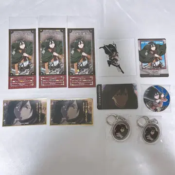 진격의 거인 미카사 비주얼 카드 미니 사진풍 카드 가라오케의 철인