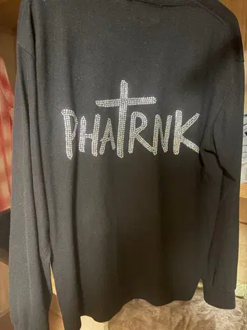 PHATRNK 블랙 긴팔 티셔츠 S