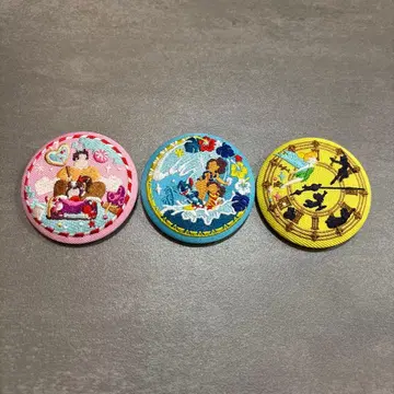 디즈니 자수 캔뱃지 슈가러쉬 스티치 피터팬