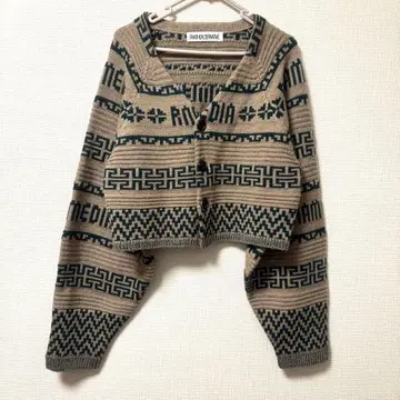 RNA 자카드 가디건 M 울 혼방