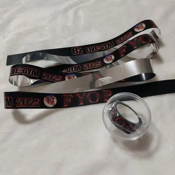 B'z LIVE-GYM 2025 FYOP 은색 테이프+마스킹 테이프 블랙