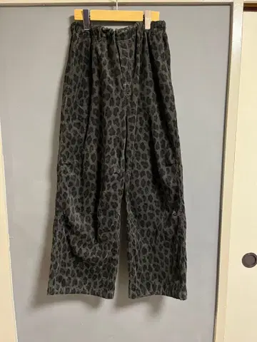 니코앤드 레오파드 무늬 와이드 팬츠