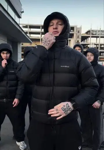 블랙 L 사이즈 mont-bell 블랙 라이트 알파인 다운 후드티